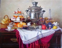 Литературное чаепитие у самовара.
