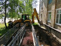 Благоустройство библиотечного двора.