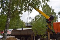 Благоустройство библиотечного двора.
